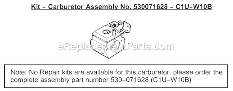 Page A Diagram and Parts List for TE400LE Type 1 Weed Eater Trimmer